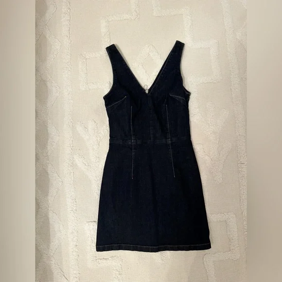 white christmas dresses TOPSHOP Black Denim Dress – Circular Clothing Co main image 1